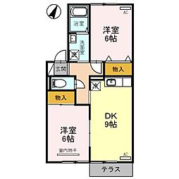 間取図画像 2DK