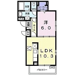 間取図画像 1LDK