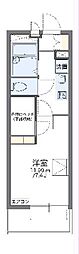 レオパレスサウレ 1Kの間取図画像