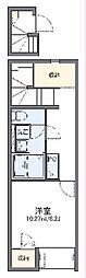 レオネクストセレーネ 2階1Kの間取り
