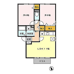 間取図画像 2LDK
