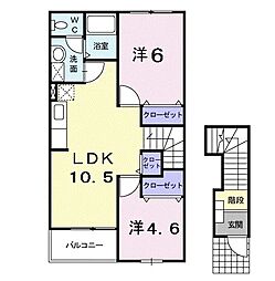 間取図画像 2LDK