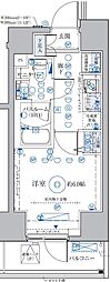 CREVISTA大森2 1Kの間取図画像