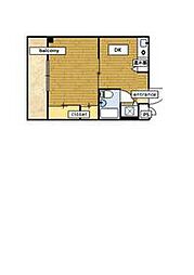 志陽ハイツK&I 1DKの間取図画像