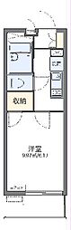 レオパレスリルト保土ヶ谷 1階1Kの間取り