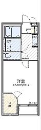 レオネクストシュエット　パトリ 1階1Kの間取り