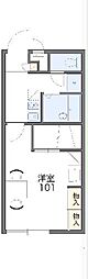 レオパレスサンライズNOA 1Kの間取図画像