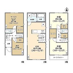 Kolet南与野#09 1階2SLDKの間取り