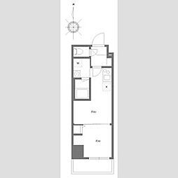 ハーモニーレジデンスグローバルキャピタル 5階1DKの間取り