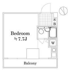 JR京浜東北・根岸線 鶴見駅 徒歩4分の賃貸マンション 9階ワンルームの間取り