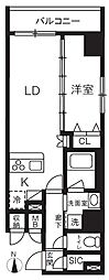 東京メトロ日比谷線 入谷駅 徒歩5分の賃貸マンション 7階1LDKの間取り