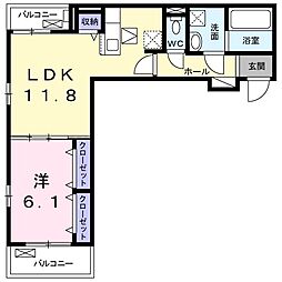 間取図画像 1LDK