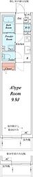東武伊勢崎線 竹ノ塚駅 徒歩13分の賃貸アパート 1階1Kの間取り