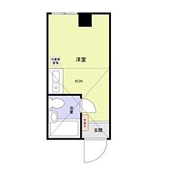 都営新宿線 馬喰横山駅 徒歩1分の賃貸マンション 1階ワンルームの間取り