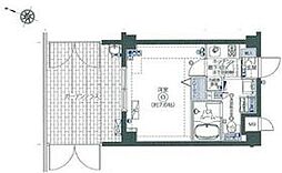 フェニックス西蒲田 1階1Kの間取り