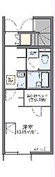 レオネクスト才兼 1Kの間取図画像