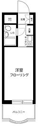 ハイネスベルグレイス川崎 1Kの間取図画像