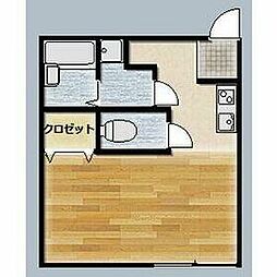 東京メトロ南北線 王子神谷駅 徒歩15分の賃貸アパート 1階ワンルームの間取り