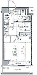 クレヴィスタ西馬込 1Kの間取図画像