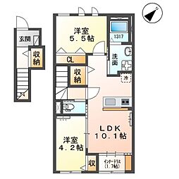 間取図画像 2LDK
