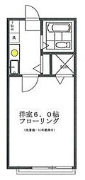 西武拝島線 東大和市駅 徒歩17分の賃貸アパート 1階1Kの間取り