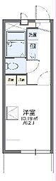 レオパレスアーバンビレッジ日吉 1Kの間取図画像