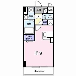 シトラセイトマンション ワンルームの間取図画像
