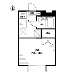 フラッツ7 ワンルームの間取図画像
