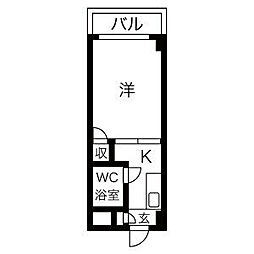 間取図画像 1K