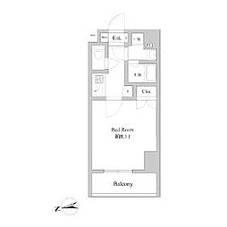 JR京浜東北・根岸線 田端駅 徒歩8分の賃貸マンション 3階1Kの間取り