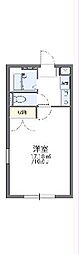 レオパレス宇佐 1Kの間取図画像