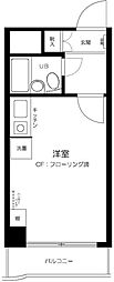 メゾン・ド・エトレーヌ 1Kの間取図画像