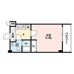 JR京浜東北・根岸線 浦和駅 徒歩14分の賃貸マンション 1階1Kの間取り