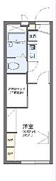 レオパレスnotane 1Kの間取図画像