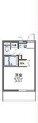 レオパレス峰の坂 3階1Kの間取り