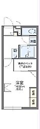 レオパレスガイア 1Kの間取図画像
