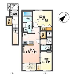 間取図画像 2LDK