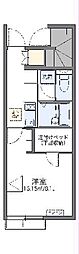 レオネクストプレルーディウム 1階1Kの間取り