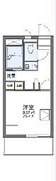レオパレスグリーンシティ 1Kの間取図画像