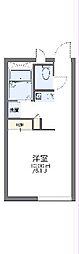 レオパレスリベエール 1Kの間取図画像
