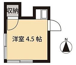 竹林コテージ第5迎賓ゲスト館 ワンルームの間取図画像