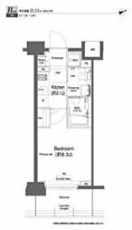JR京浜東北・根岸線 鶴見駅 徒歩3分の賃貸マンション 9階1Kの間取り