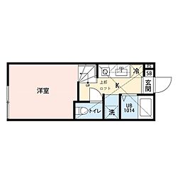 グランパティオ3 ワンルームの間取図画像