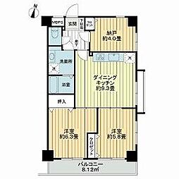 ドムール江古田 1階2SDKの間取り