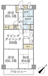 ニックハイム北品川 3LDKの間取図画像