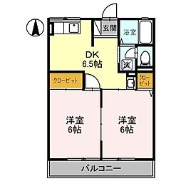 間取図画像 2DK