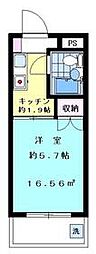 ハイタウン蒲田 1Kの間取図画像