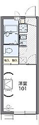 レオパレスライスワン 1Kの間取図画像