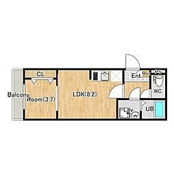 間取図画像 1LDK
