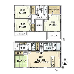 日永西5丁目戸建 1階3LDKの間取り